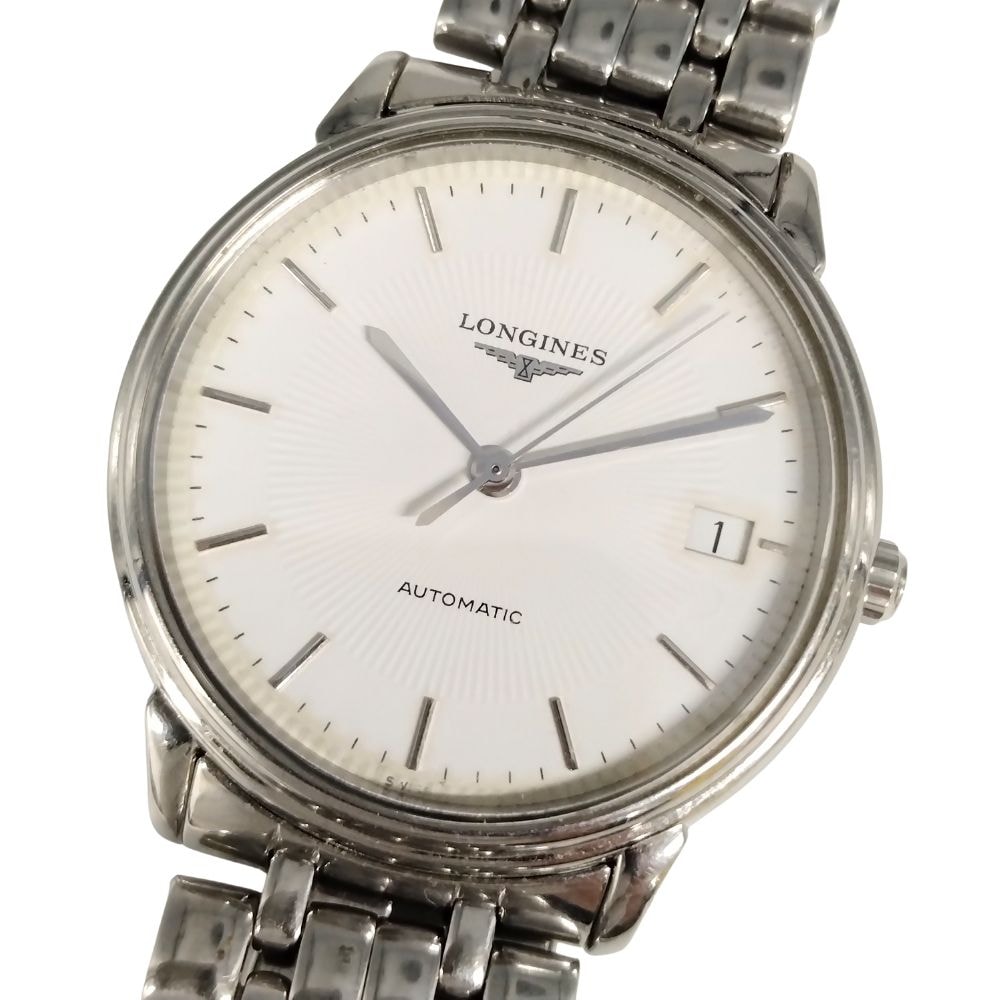 LONGINES ロンジン L4.678.4 グランドクラシック デイト 自動巻き ステンレス メンズ 腕時計 シルバー 正規品 / C874