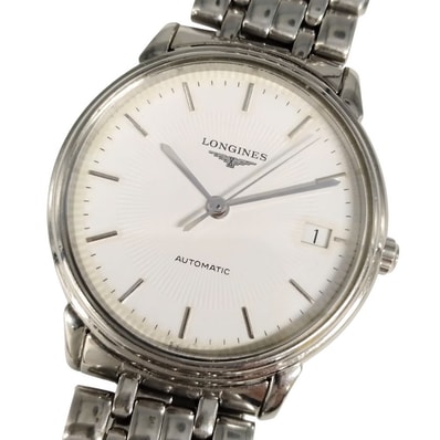 LONGINES ロンジン L4.678.4 グランドクラシック デイト 自動巻き ステンレス メンズ 腕時計 シルバー 正規品 / C874