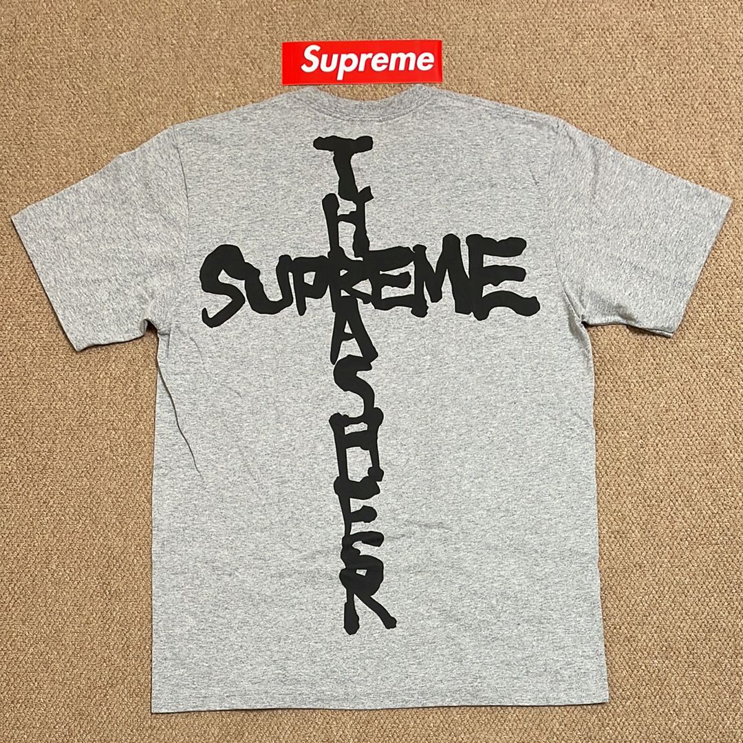 Supreme x Thrasher Cross Tee "Heather Grey"
