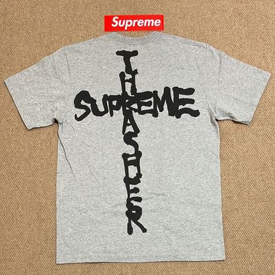 Supreme x Thrasher Cross Tee "Heather Grey"