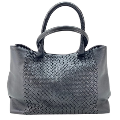 ボッテガヴェネタ BOTTEGAVENETA イントレチャート トートバッグ レザー【中古】