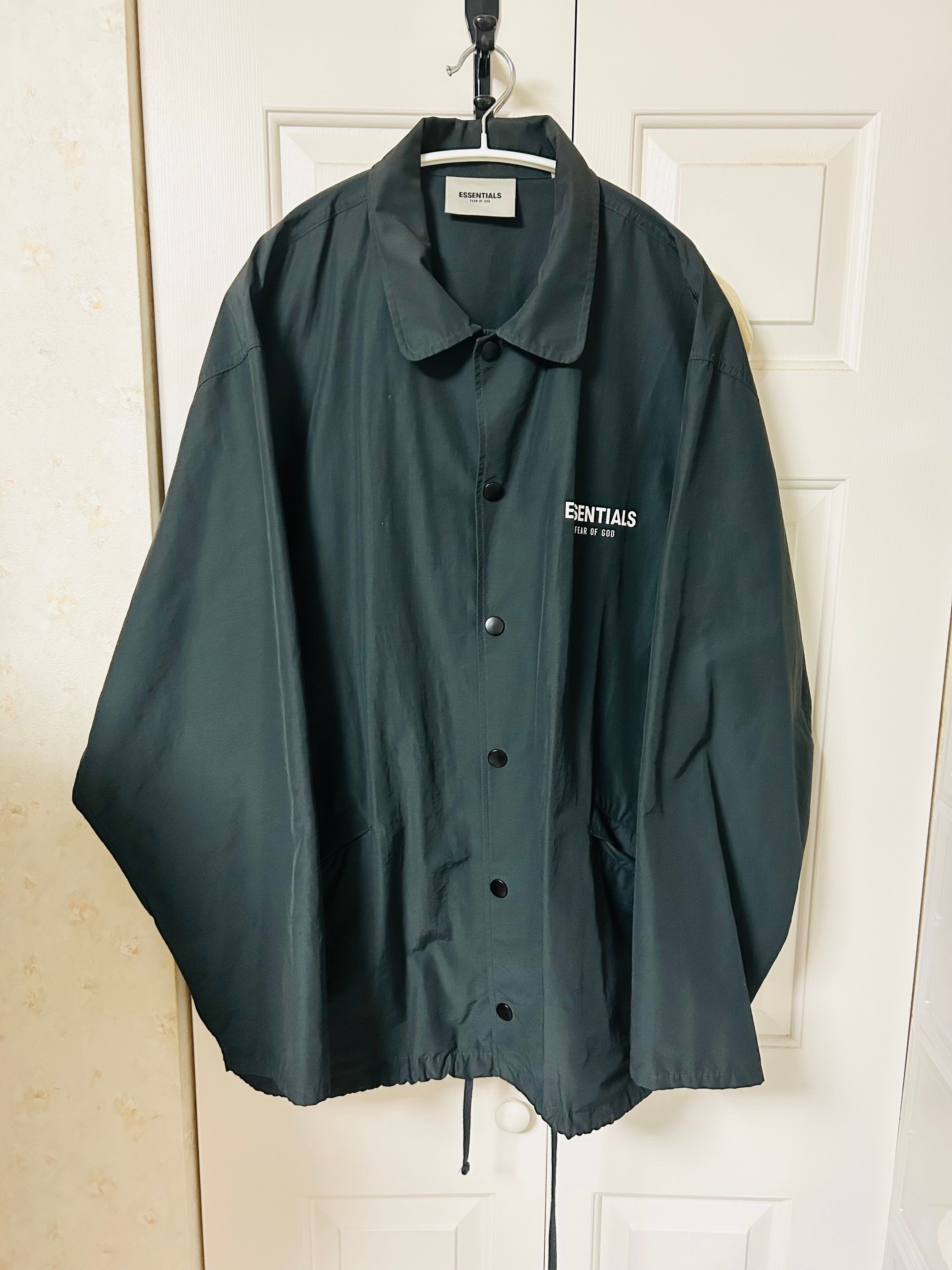 FEAR OF GOD ESSENTIALS Coach Jacket "Black"