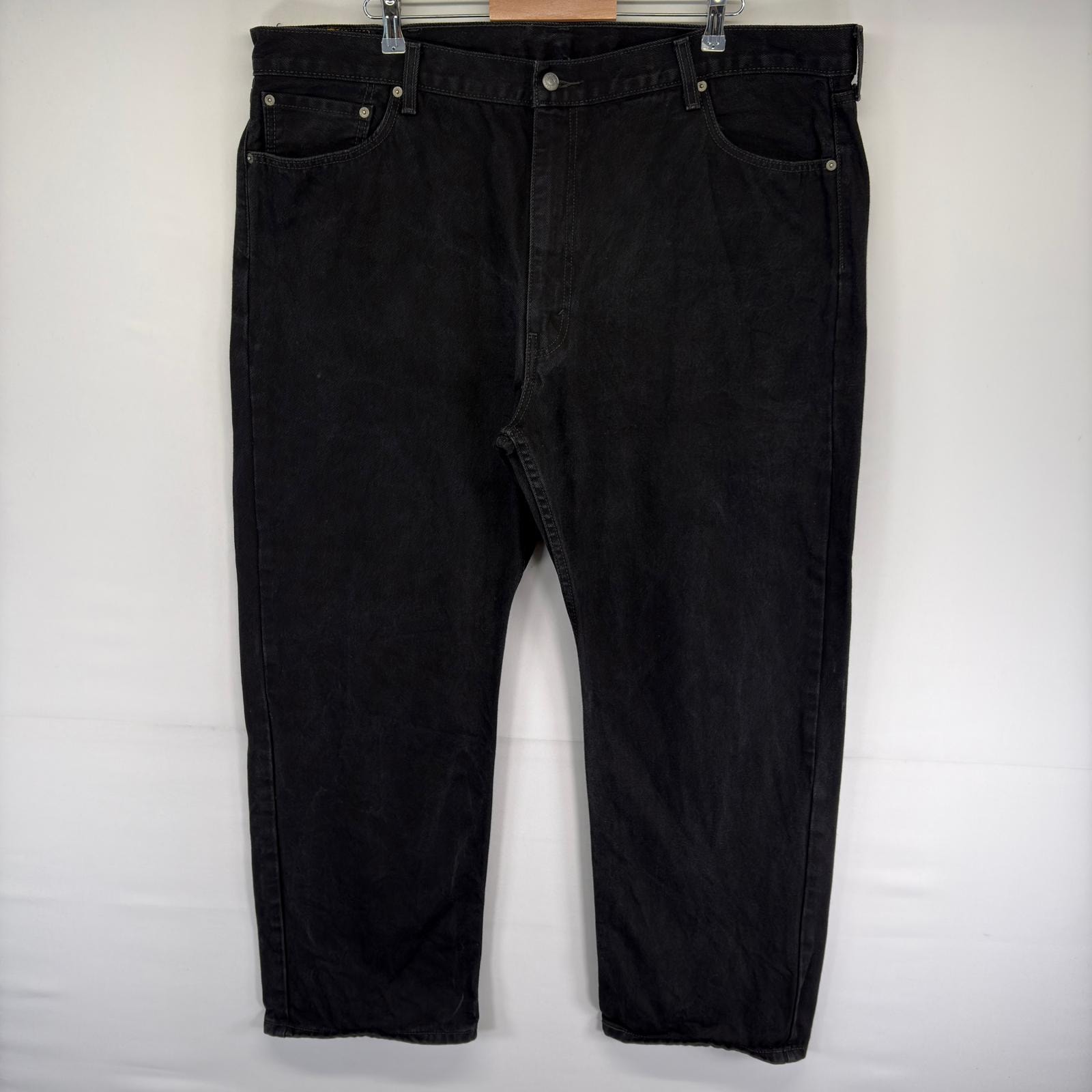 古着 リーバイス Levi's デニム パンツ Gパン ジッパーフライ 5ポケット 505 ジーンズ ブラックデニム w48 L32 ブラック系 メンズ