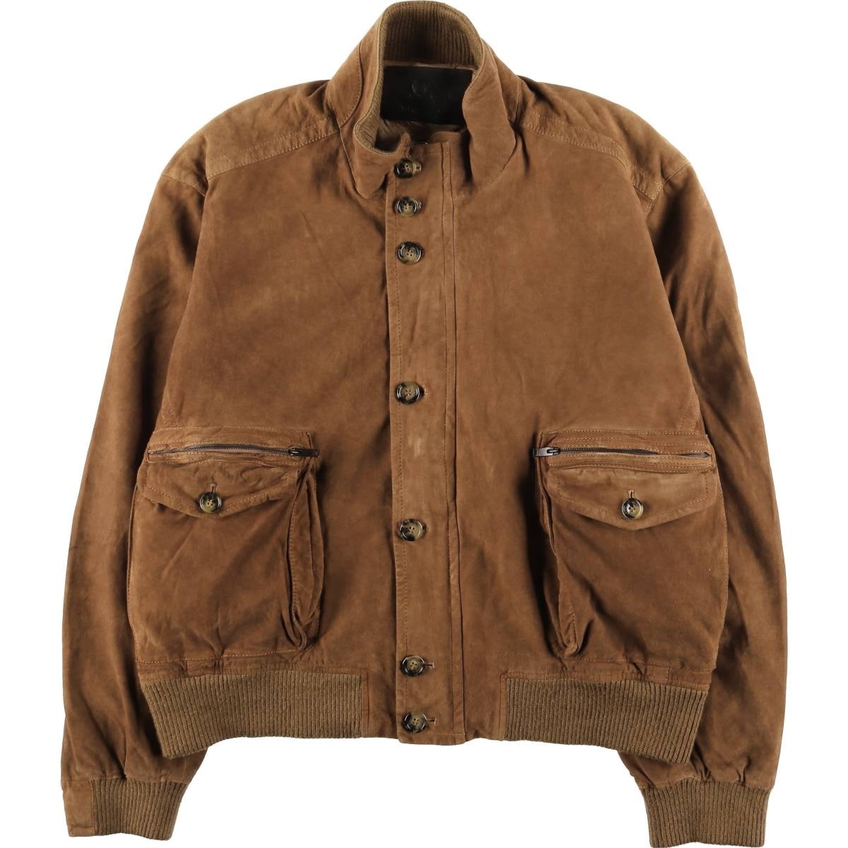 古着 バーバリー Burberry's BURBERRY LONDON バルスタージャケット スエードレザーブルゾン メンズXL相当/eaa607994