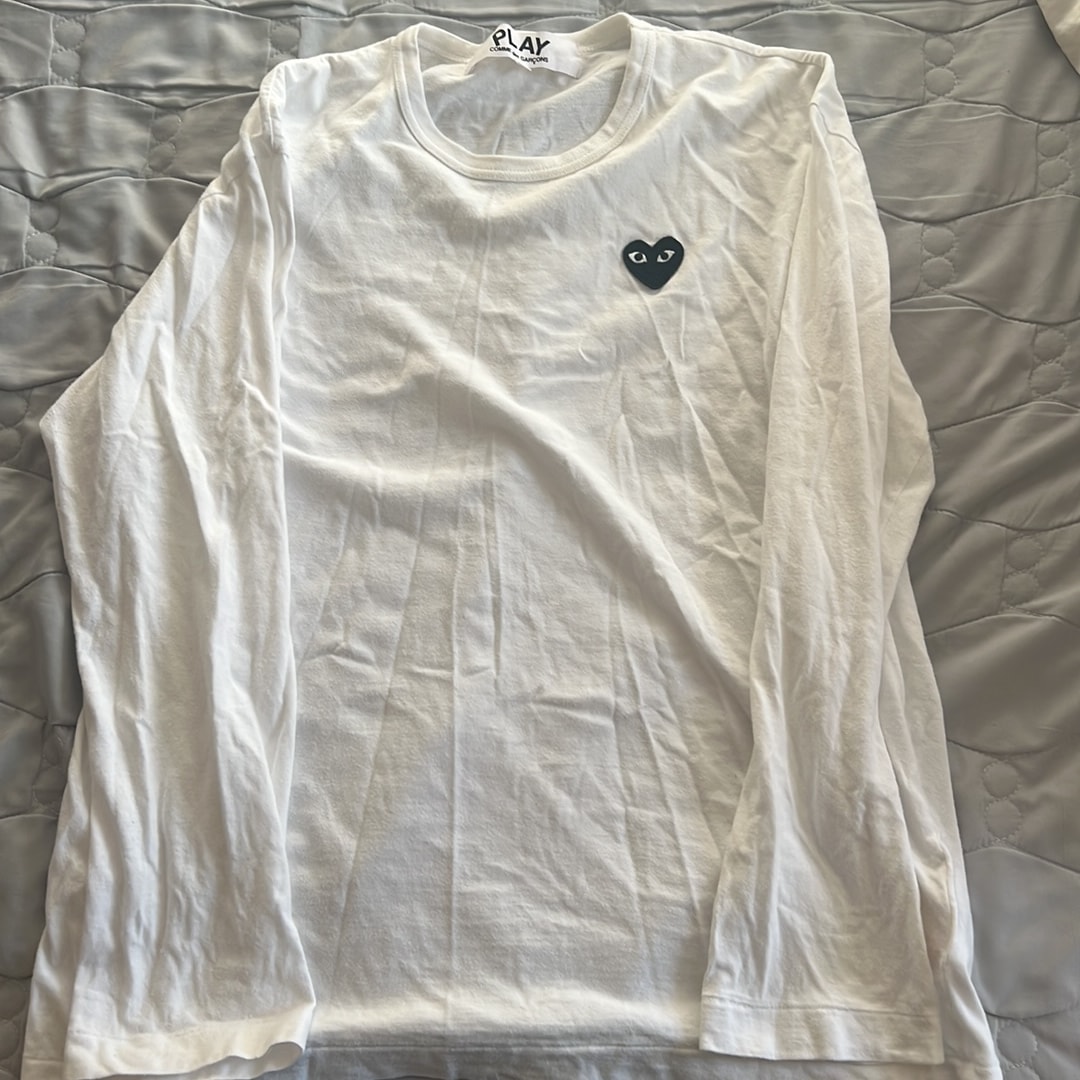 COMME des GARCONS Women's Long Sleeve T-Shirts "White"