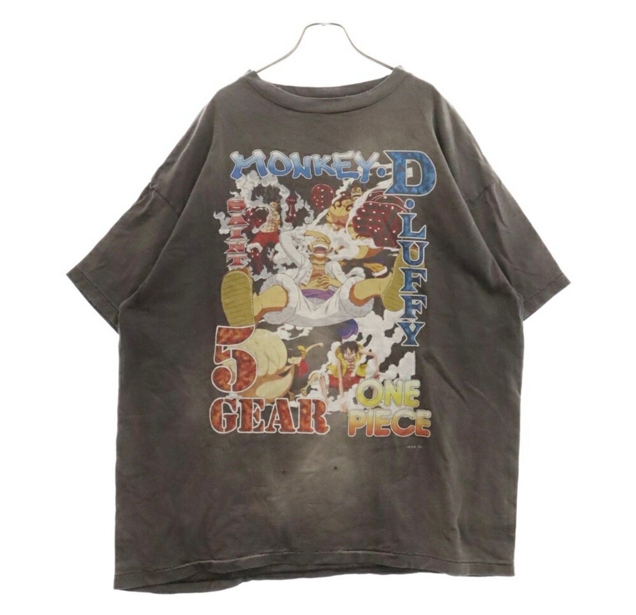 SAINT Mxxxxxx x ONE PIECE OP_SS T-Shirt/Luffy "Black"