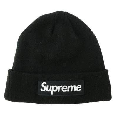Supreme シュプリーム ニットキャップ 23AW Box Logo Beanie ボックスロゴ ビーニー ニット帽 帽子 ブラック系【中古】