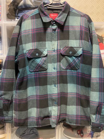 Supreme Quilted Flannel Shirt "Teal"