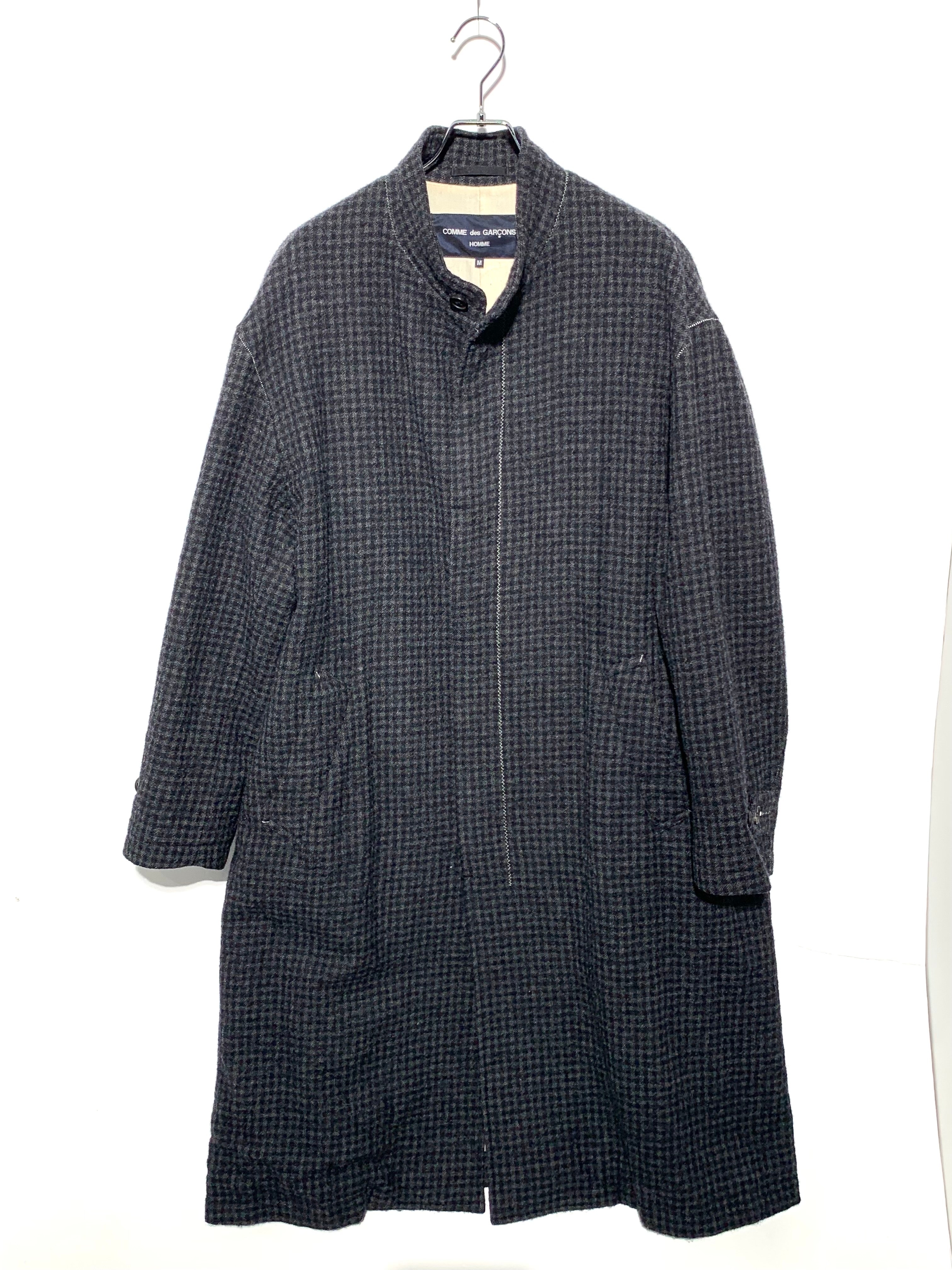 COMME des GARCONS HOMME Milled Wool Coat "Black"