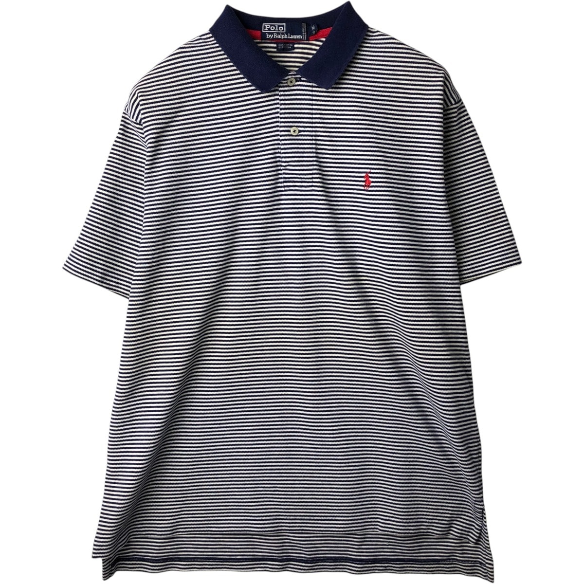 古着 ラルフローレン Ralph Lauren POLO by Ralph Lauren 半袖 ボーダー ポロシャツ メンズXL相当/eaa635286