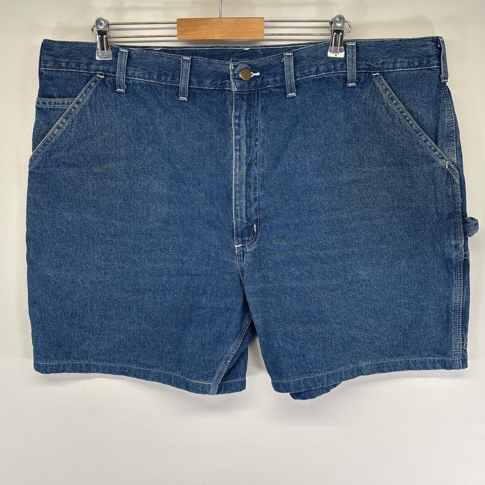 古着 カーハート Carhartt ショートパンツ デニム ペインター ハーフ ショーツ ワーク ワンポイントロゴ W44  ブルー メンズ