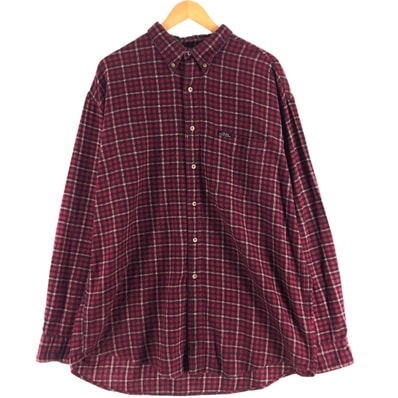 古着 90年代 ラルフローレン Ralph Lauren CHAPS チャップス 長袖 ボタンダウン ライトネルチェックシャツ メンズXL相当 ヴィンテージ/eaa534251
