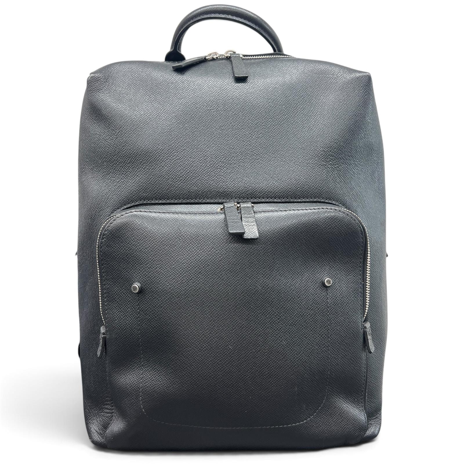 LOUIS VUITTON 希少 ルイヴィトン グリゴリ タイガ アルドワーズ リュック M30209 レザー TR3115 ブラック ハンドバッグ デイパック バックパック ビジネス ロゴ LV ヴィトン Bランク 中古 鑑定済 ヴィトンバッグ