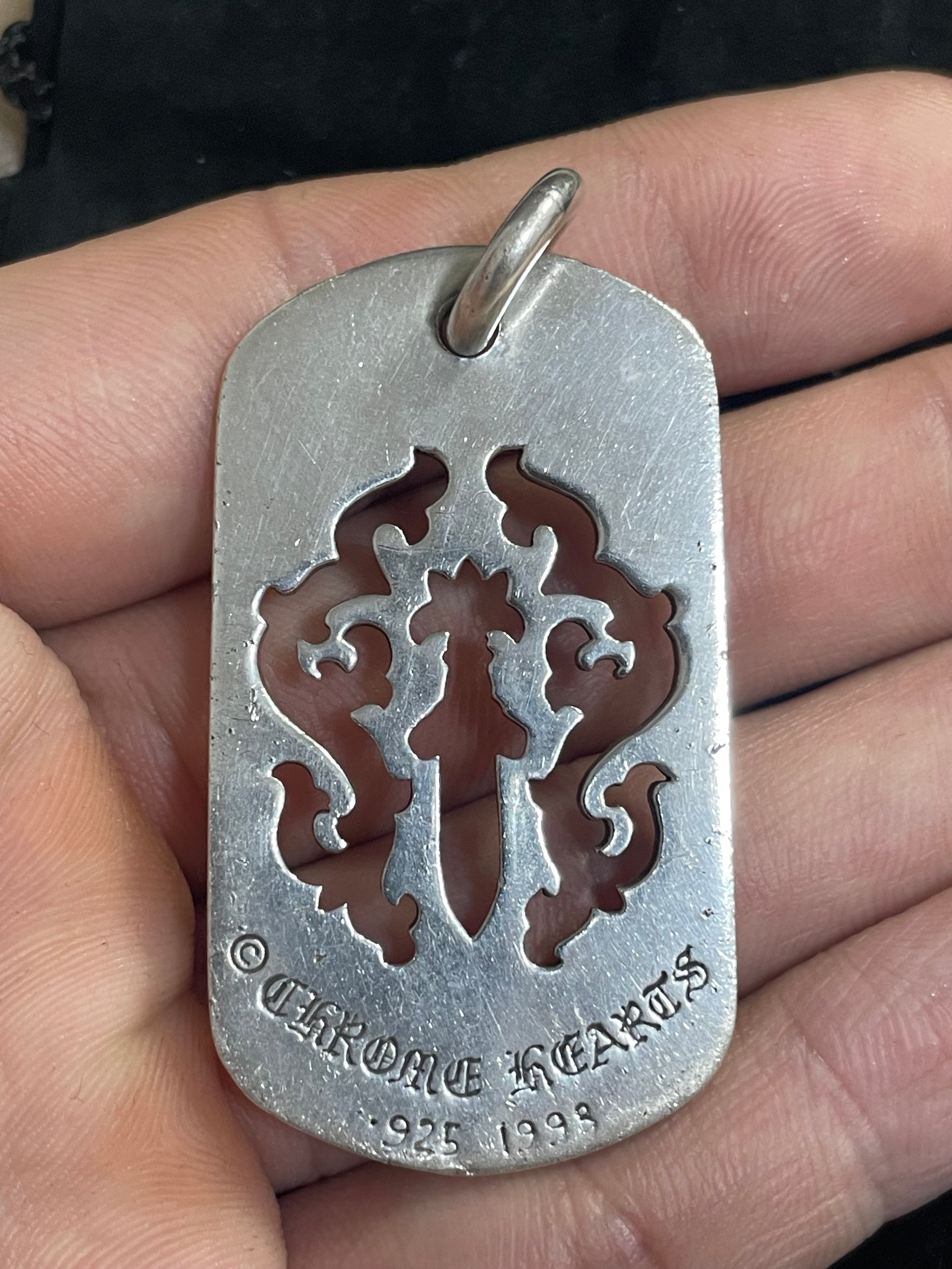 Chrome Hearts D Tag LRG Dagger "Silver"