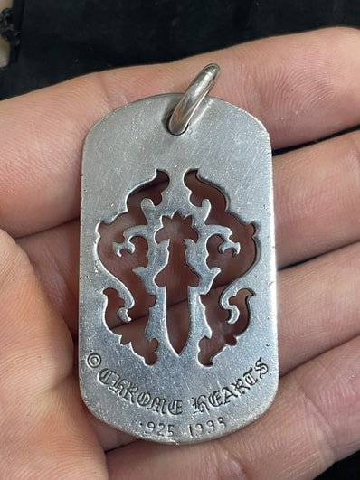 Chrome Hearts D Tag LRG Dagger "Silver"