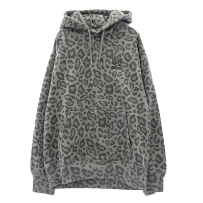 Needles ニードルス PALACE パレス × Palace HOODIE パレス バックロゴ プリント フーディー スウェットシャツ パーカー グレー系 S【美品】【中古】