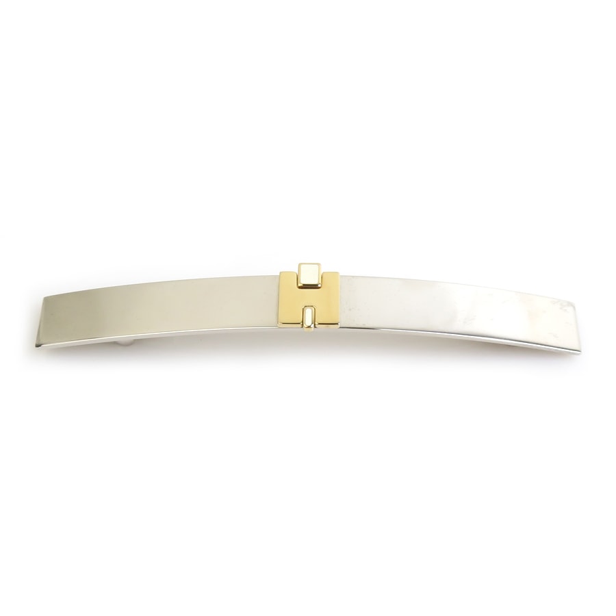 エルメス HERMES バレッタ アイリーンGM メタル シルバー/ゴールド レディース【中古】 h32631i
