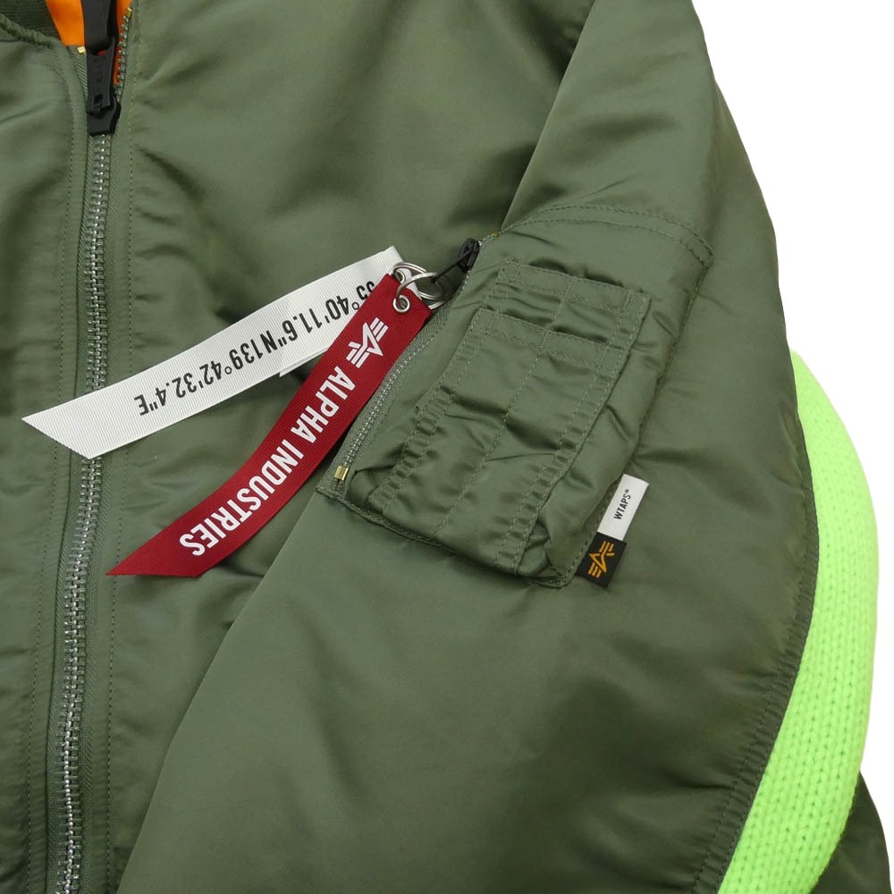 A (未使用に近い)】ダブルタップス x アルファ MA-1 コアスペック