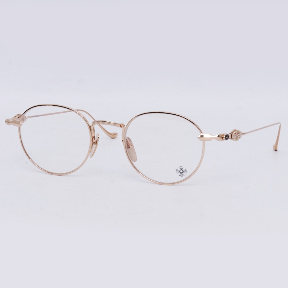 CHROME HEARTS VAGIDICTORIAN III フローラルテンプル アイウェア ゴールド
