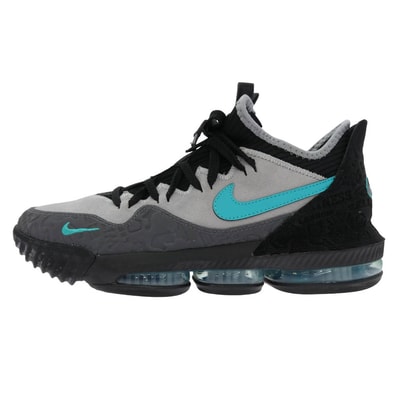 NIKE ナイキ スニーカー CD9471-003 × atmos LeBron 16 Clear Jade レブロン クリアジェイド スニーカー ブラック系 グレー系 28cm【中古】