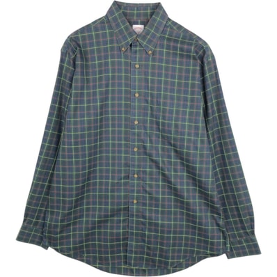 古着 ブルックスブラザーズ Brooks Brothers Est.1818 長袖 ボタンダウンチェックシャツ メンズL相当/eaa663001
