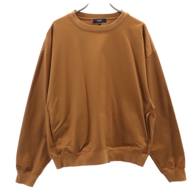 BEAMS HEART ビームスハート 長袖 ナイロンスウェット トレーナー S ブラウン