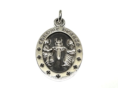 Chrome Hearts Oval Angel Medal Charm "Silver"