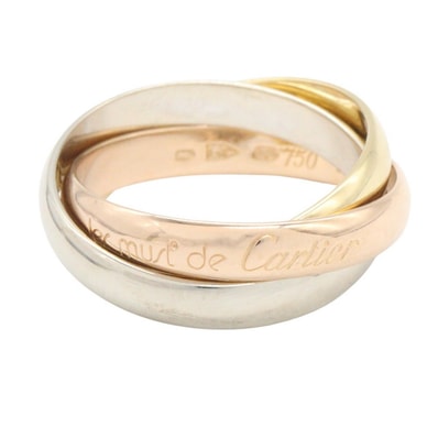 カルティエ CARTIER トリニティリング リング・指輪 ジュエリー K18(イエローゴールド) K18WG(ホワイトゴールド) K18PG(ピンクゴールド) レディース ゴールド系 / シルバー系 【中古】