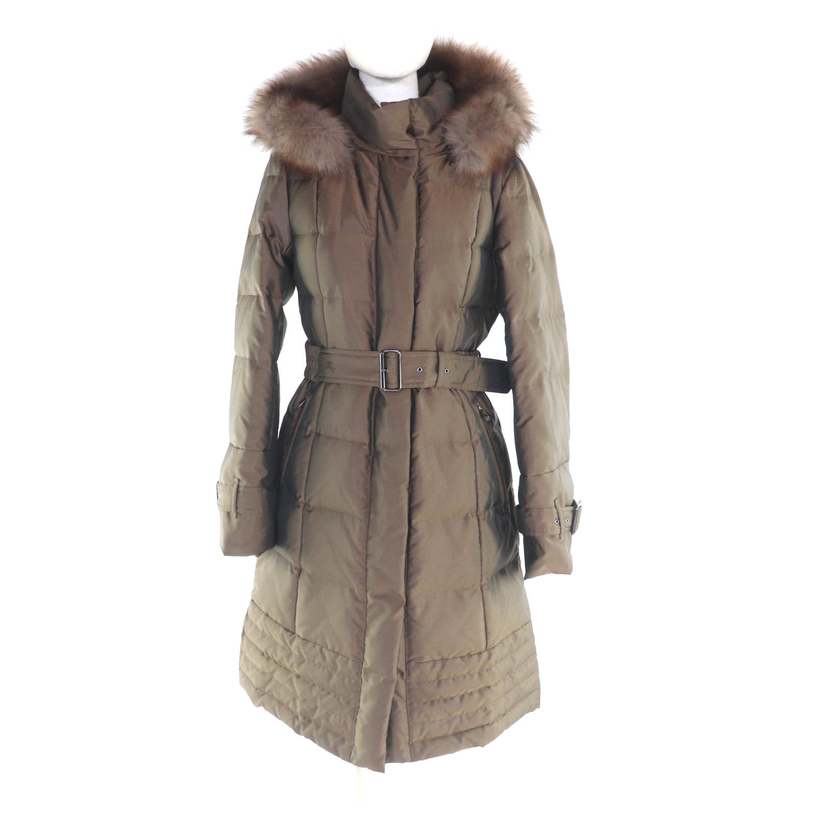 美品 バーバリー ダウンコート ブラウン 38 FS035-931-55