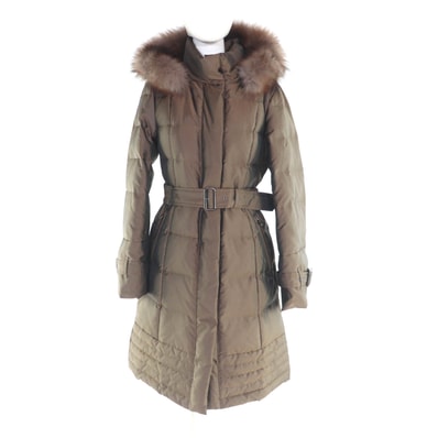 美品 バーバリー ダウンコート ブラウン 38 FS035-931-55