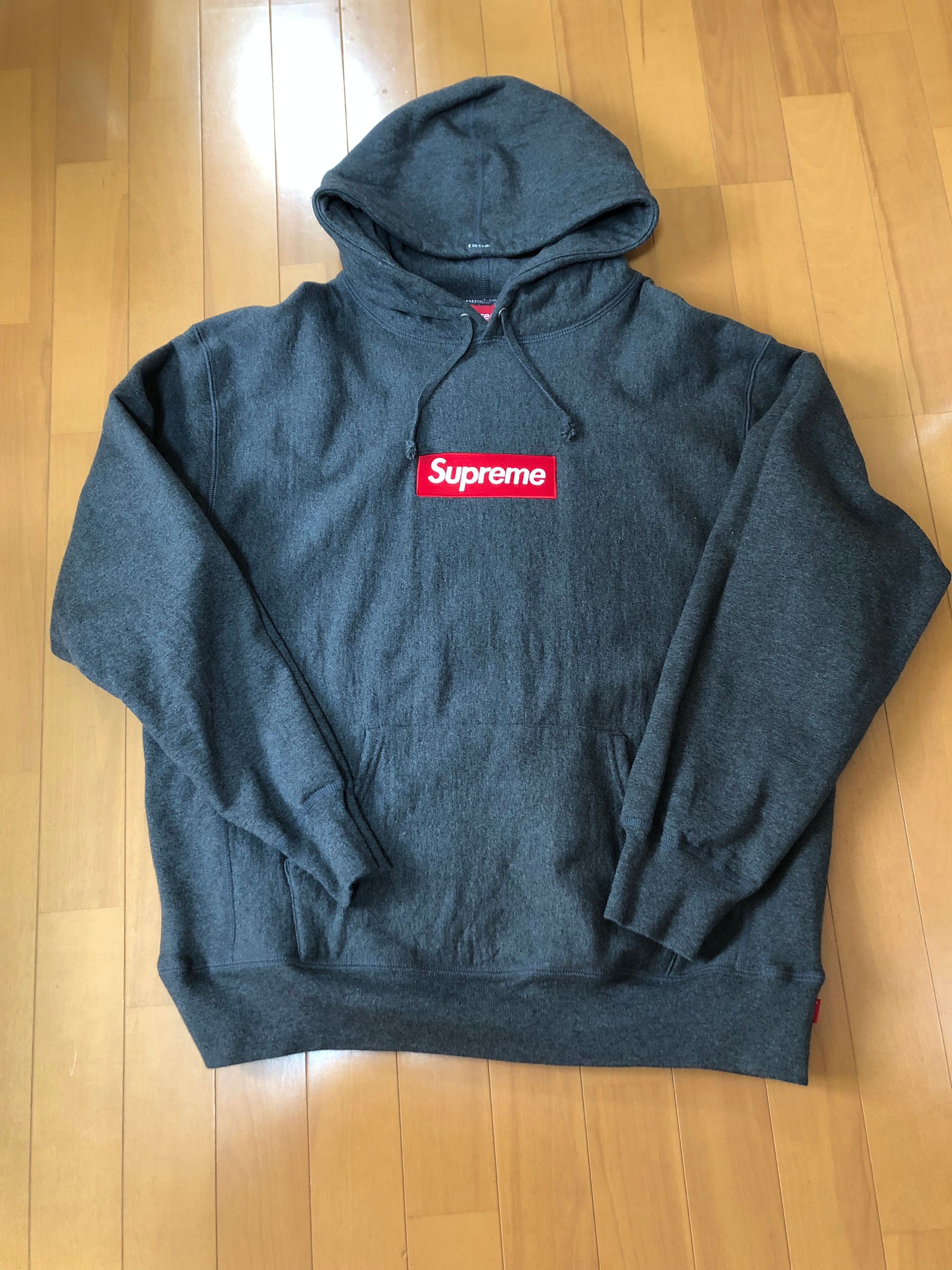 Supreme Box Logo Hooded Sweatshirt "Charcoal" (21FW)