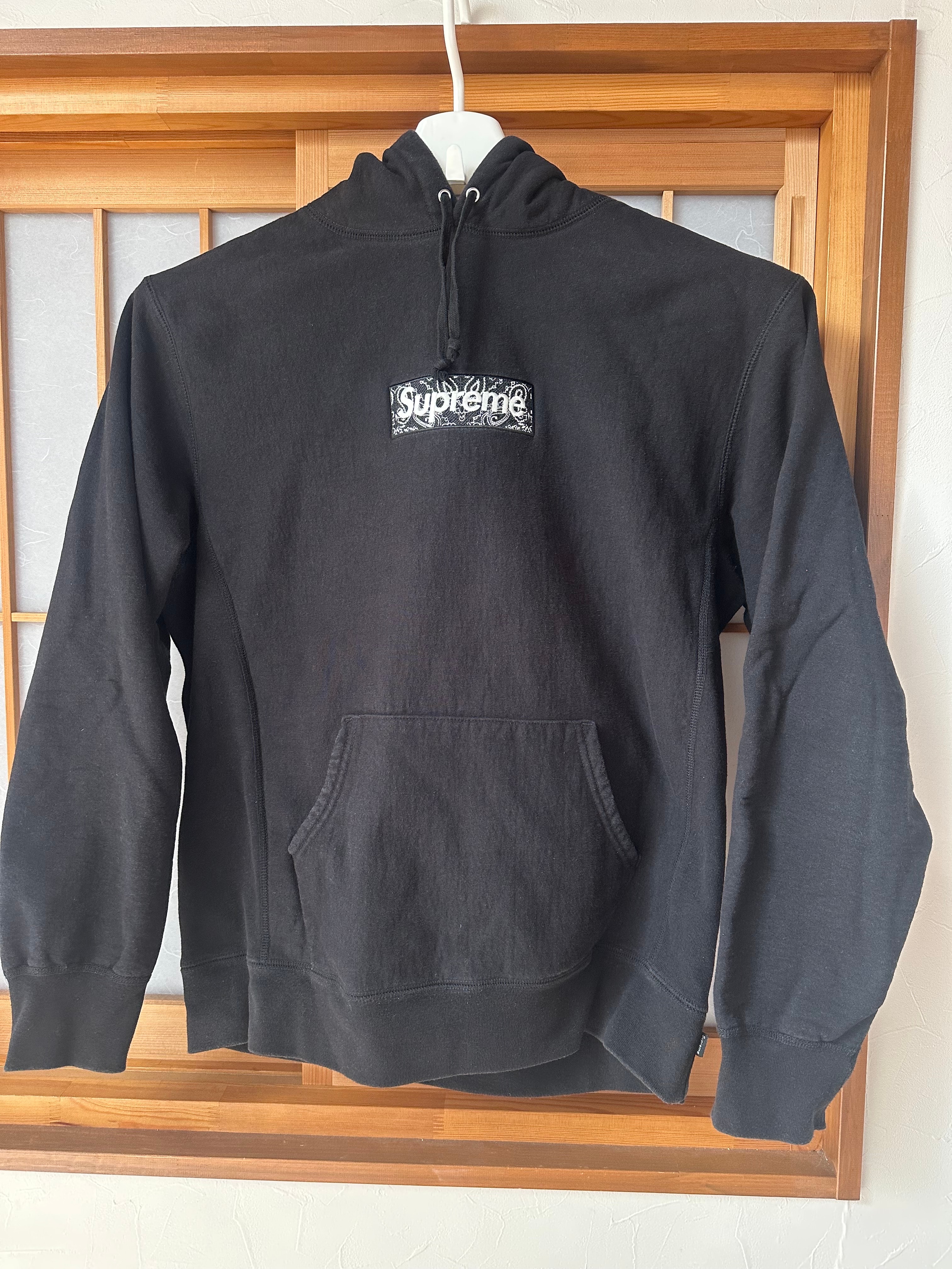 Supreme Bandana Box Logo Hooded Sweatshirt "Black"