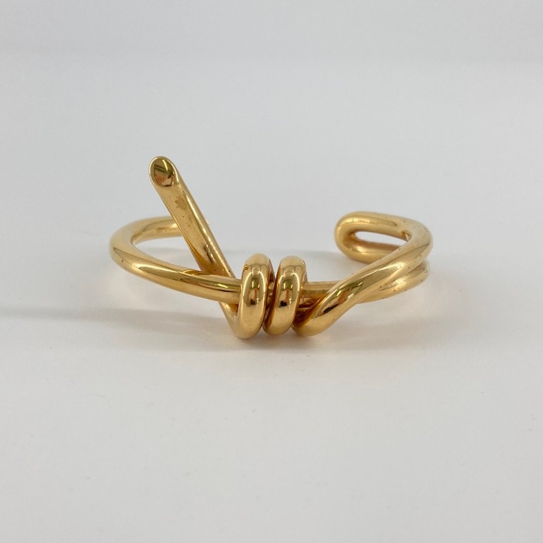 CELINE(セリーヌ) バーベル エクストラシン ノット ブレスレット ゴールド