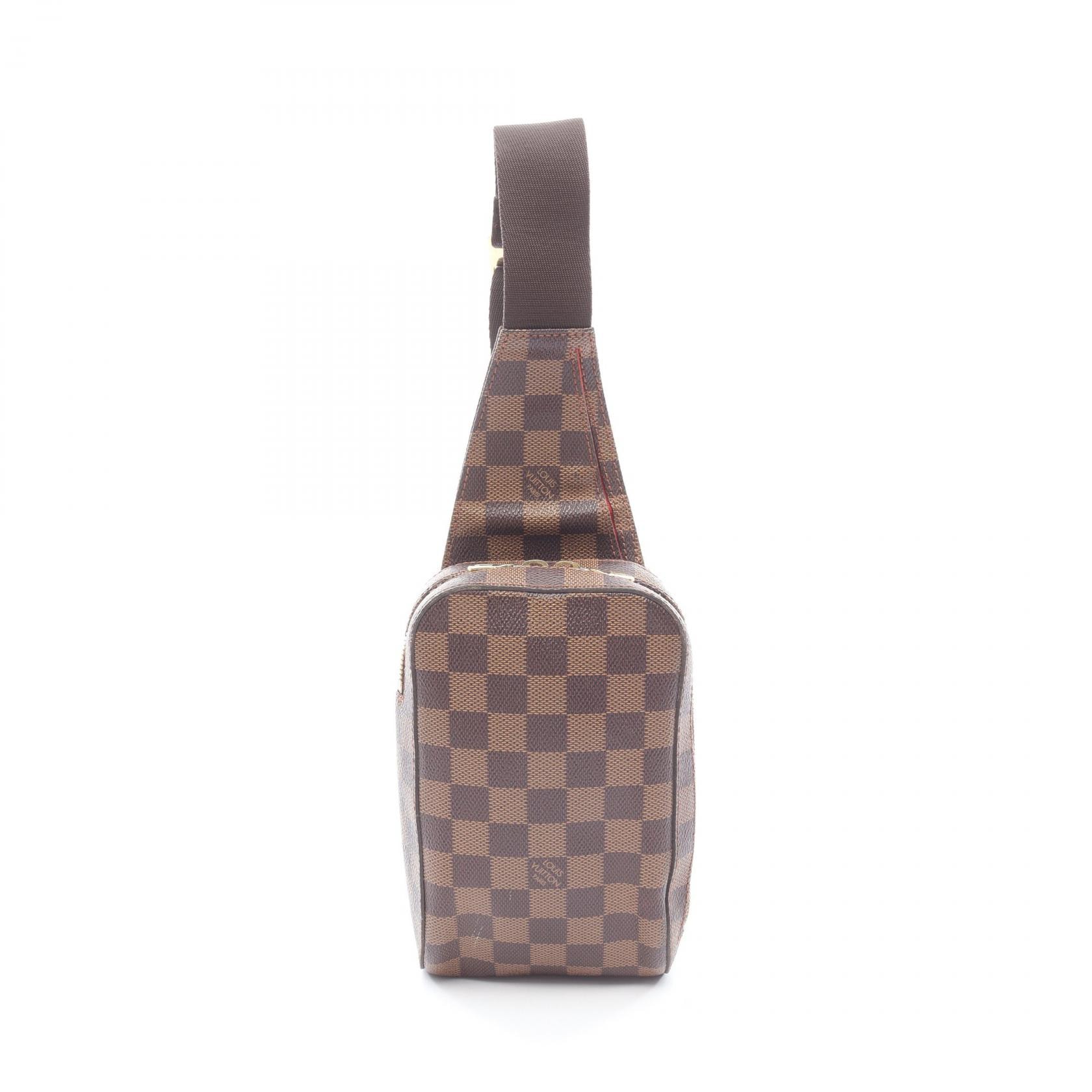 ルイ・ヴィトン LOUIS VUITTON ジェロニモス ウエストバッグ ボディバッグ バッグ PVCコーティングキャンバス ダミエ エベヌ メンズ レディース ブラウン系 N51994 【中古】
