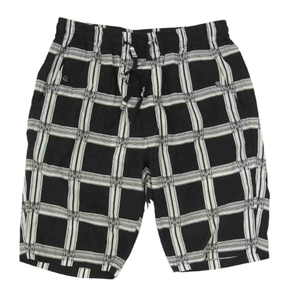 Needles ニードルス ショートパンツ MR181 String Cowboy Short R/C Lawn Cloth ストリング カウボーイ ショーツ レーヨン コットン チェック ショート パンツ ブラック系 S【中古】