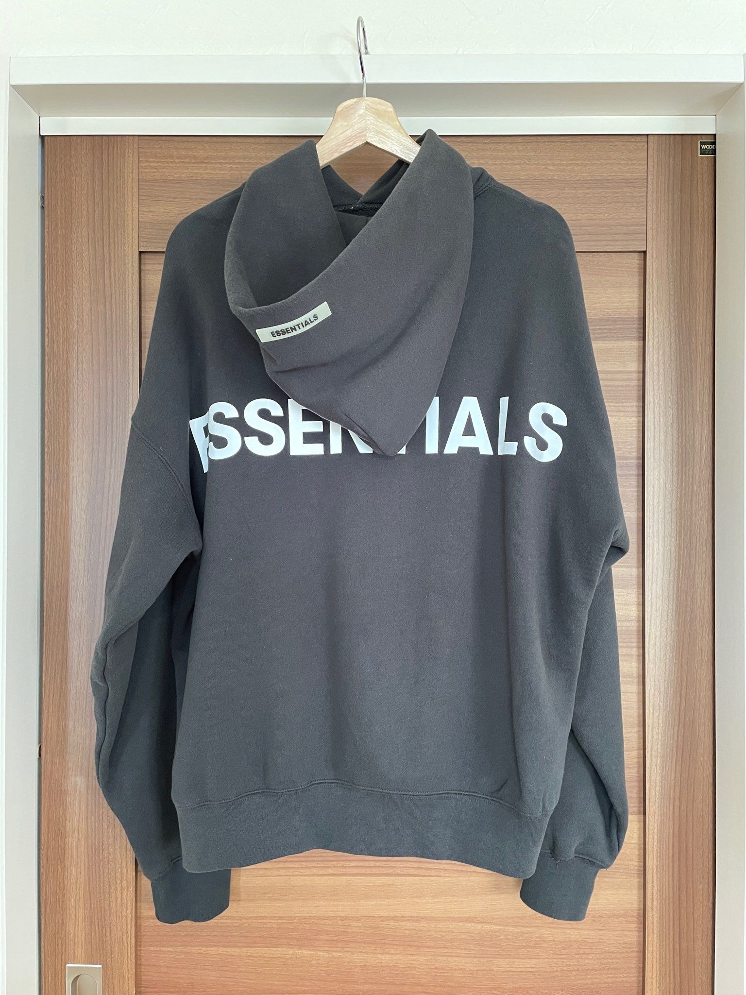 FEAR OF GOD ESSENTIALS 3M logo Pullover Hoodie "Black"