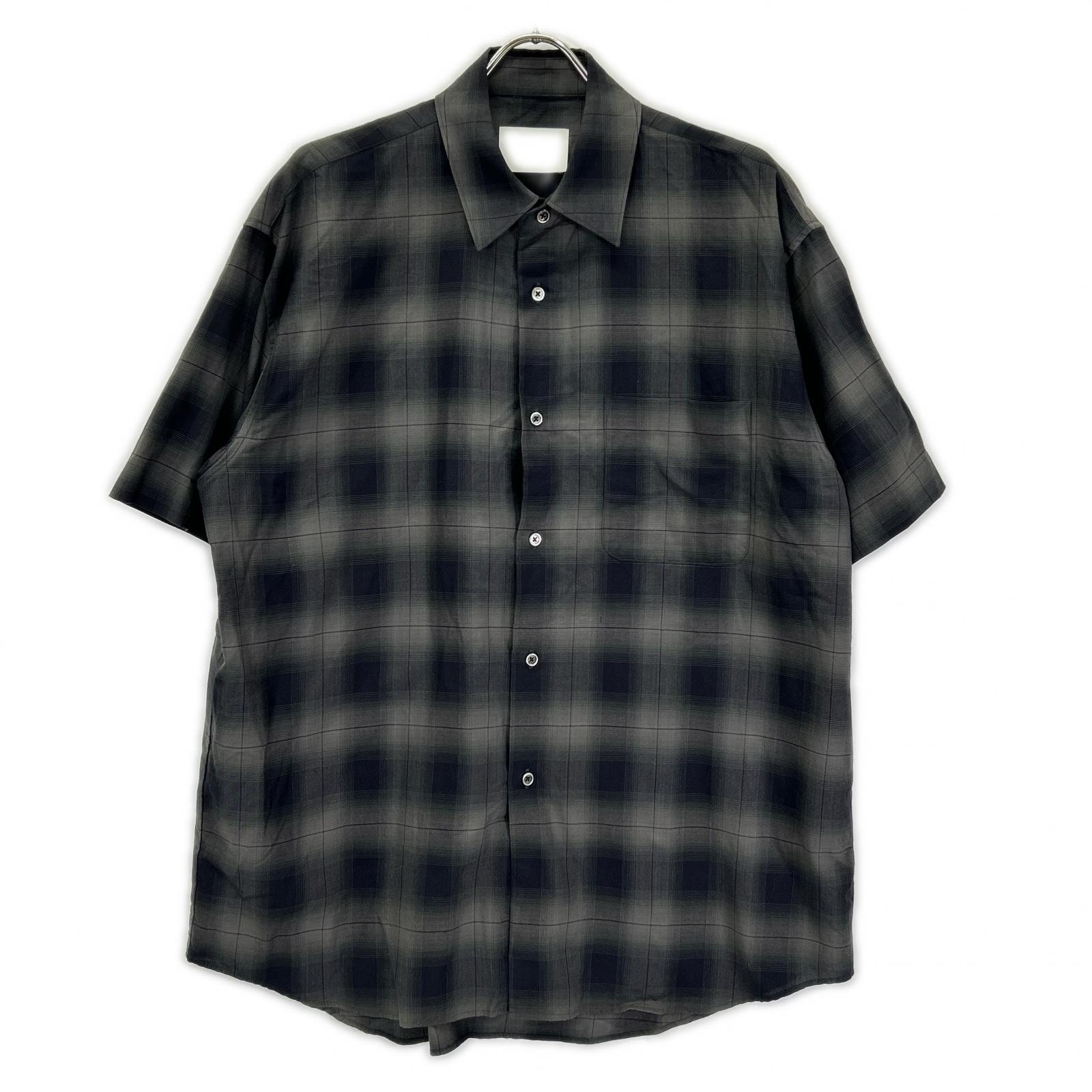 シュタイン ST.548-3 OMBRE CHECK OVERSIZED SS SHIRT オンブレチェック 半袖シャツ S