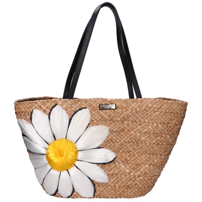 ケイトスペード PXRU6382 DOWN THE RABBIT HOLE STRAW DAISY TOTE ストローデイジー