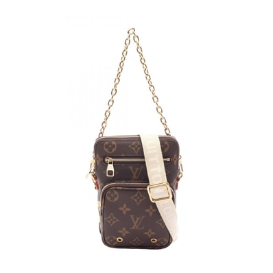 ルイ・ヴィトン LOUIS VUITTON ユーティリティ クロスボディ モノグラム 2WAY ハンドバッグ バッグ PVCコーティングキャンバス レザー モノグラム レディース ブラウン系 M80746 【中古】