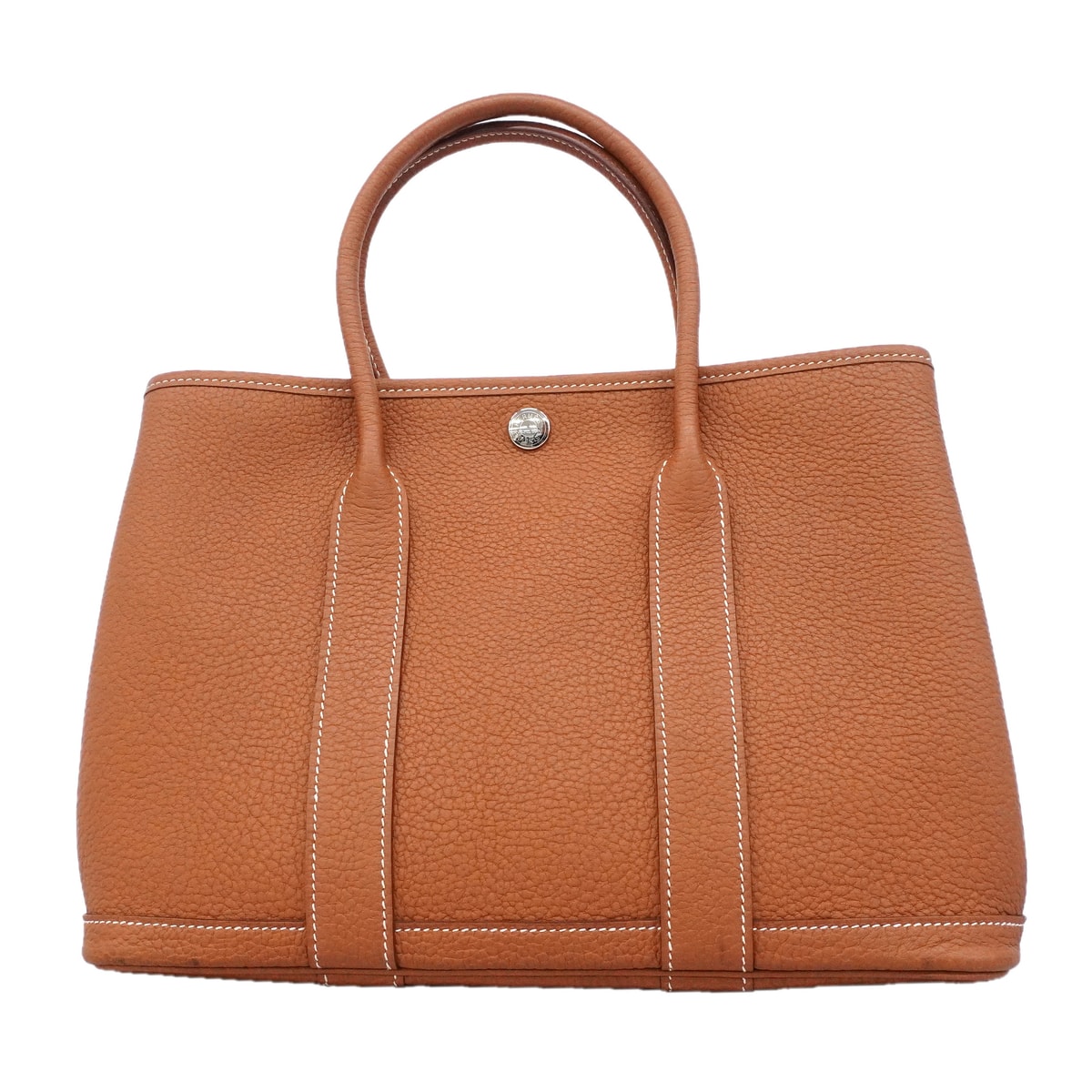 ★SALE【6hc2507】エルメス トートバッグ ガーデンパーティTPM ネゴンダ ゴールド シルバー金具 W刻印【中古】レディース