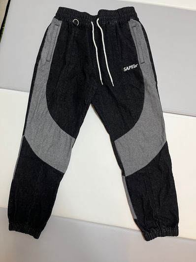 SAPEur DENIM TRACK PANTS "Black"