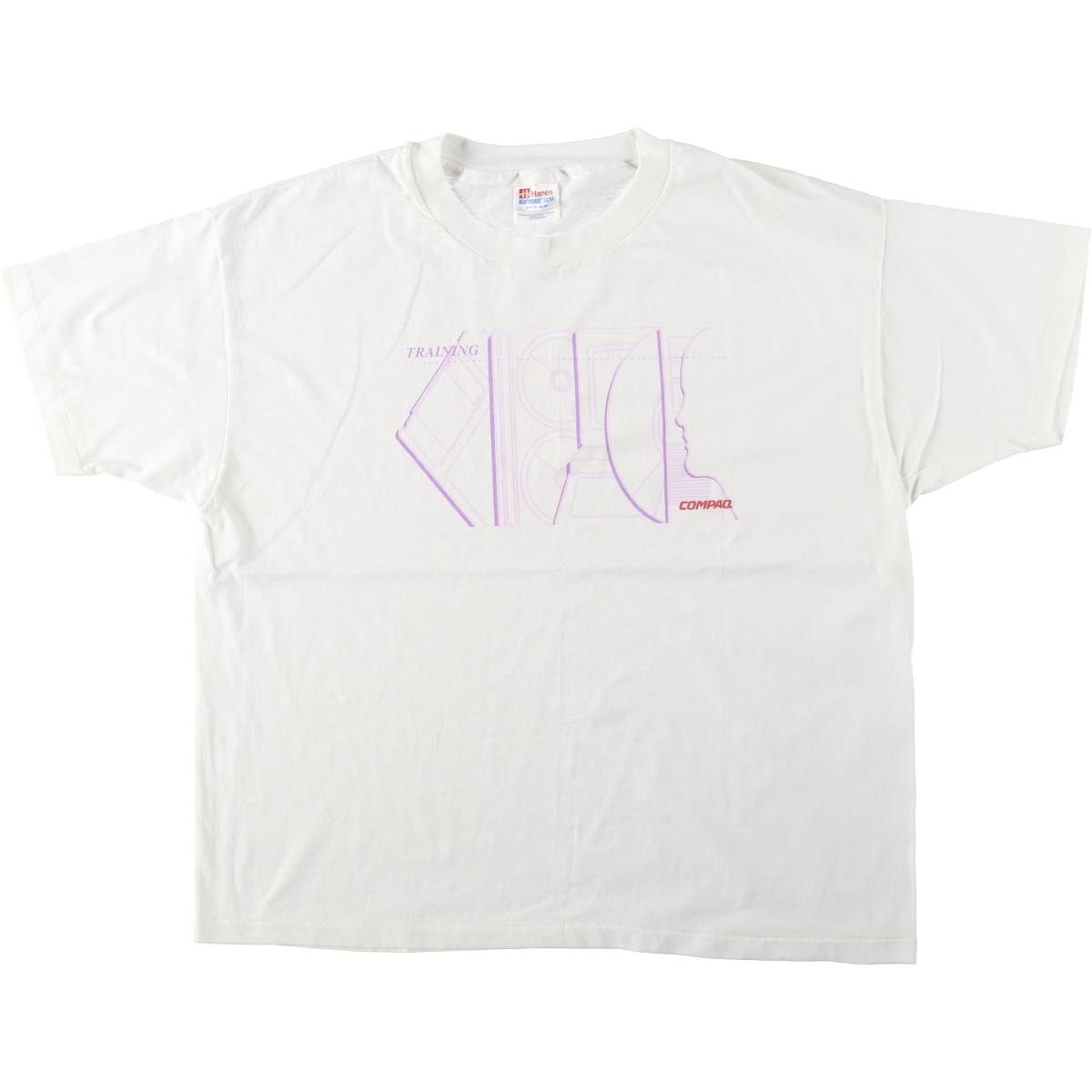 古着 90年代 ヘインズ Hanes アドバタイジングTシャツ USA製 メンズXL相当 ヴィンテージ/eaa659672