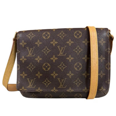 ルイヴィトン ミュゼットタンゴ モノグラム ショルダーバッグ モノグラムキャンバス M51388 ブラウン レディース LOUIS VUITTON 中古