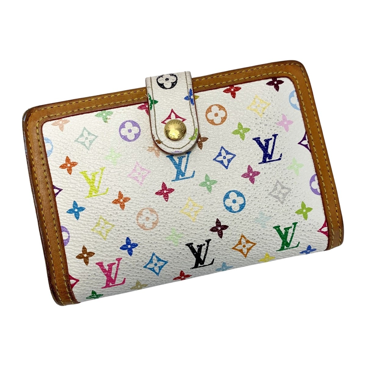 ☆☆LOUIS VUITTON ルイヴィトン モノグラム・マルチカラー ポルトモネビエヴィエノワ M92987 ブロンズ 折り財布 レディース