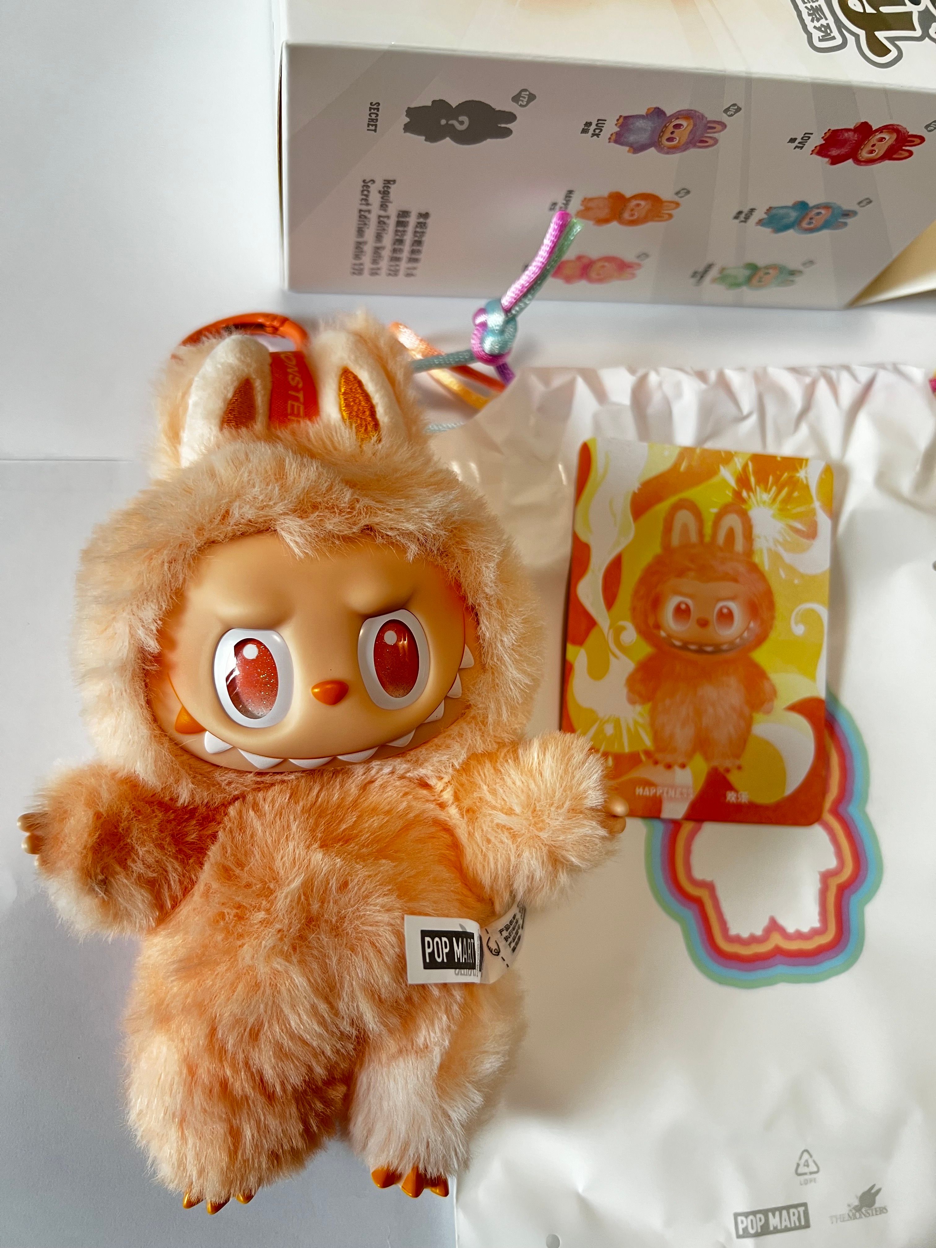 POP MART THE MONSTERS (LABUBU) Big into Energy Series Plush Pendant HAPPINESS