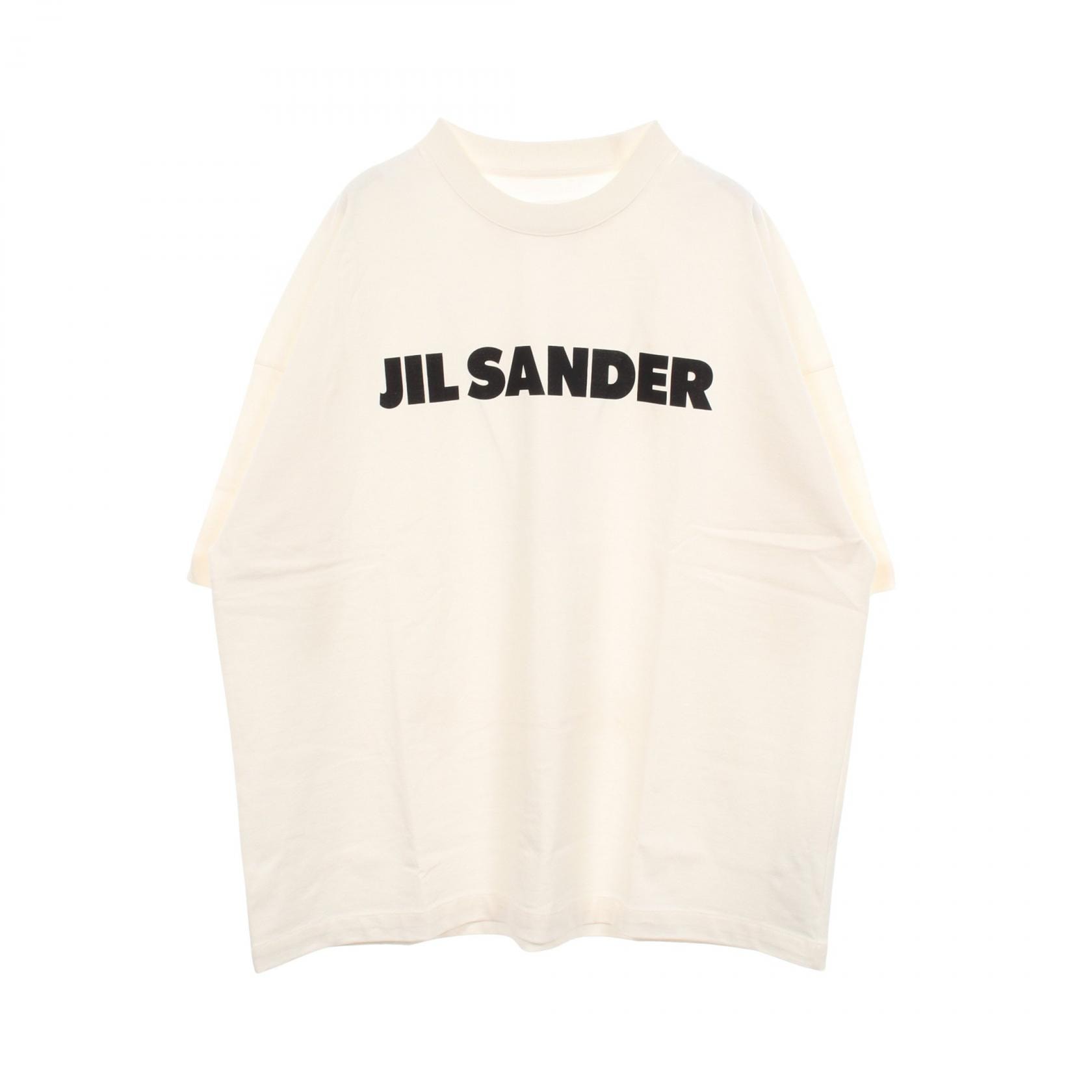 ジルサンダー JIL SANDER ロゴ オーバーサイズ 半袖Tシャツ 衣料品 トップス コットン メンズ ホワイト系 【中古】