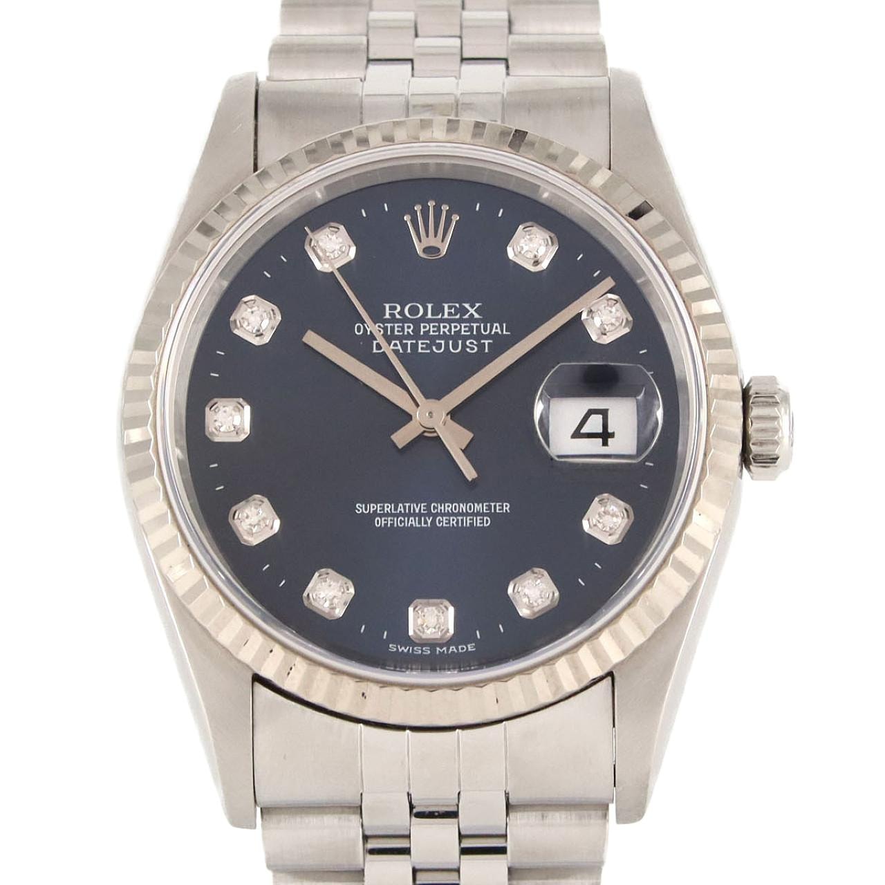 【ノーメンテナンス還元価格】ロレックス デイトジャスト 16234G SSxWG 自動巻 T番