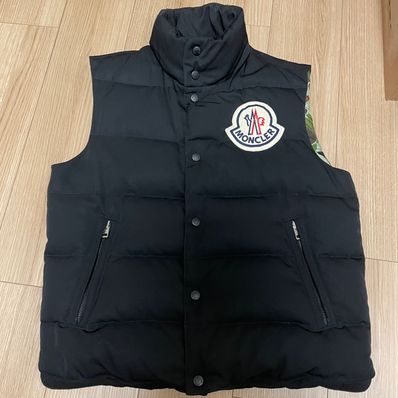 MONCLER GENIUS PALM ANGELS POLYESTER DOWN VEST "Silver"
