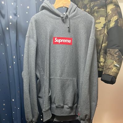 Supreme Box Logo Hooded Sweatshirt "Charcoal" (21FW)