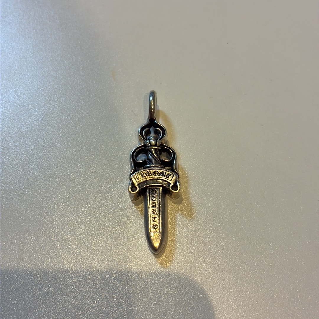 Chrome Hearts Double Dagger Pendant "Silver"